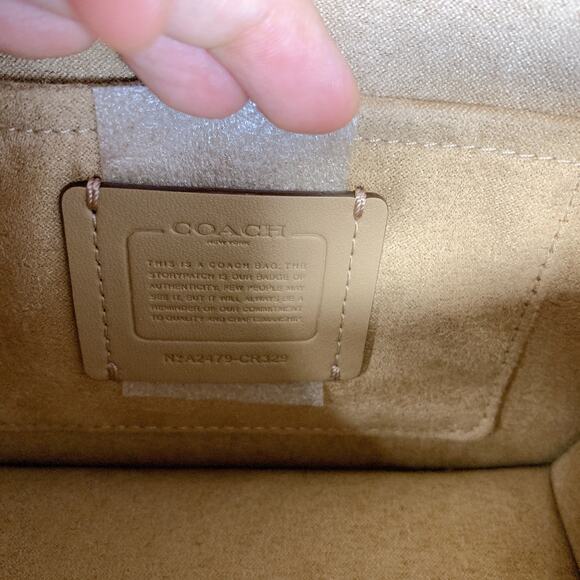 Coach CR329 Morgan Square Crossbody Bag In Blocked Signature Canvas IN - Picture 7 of 10